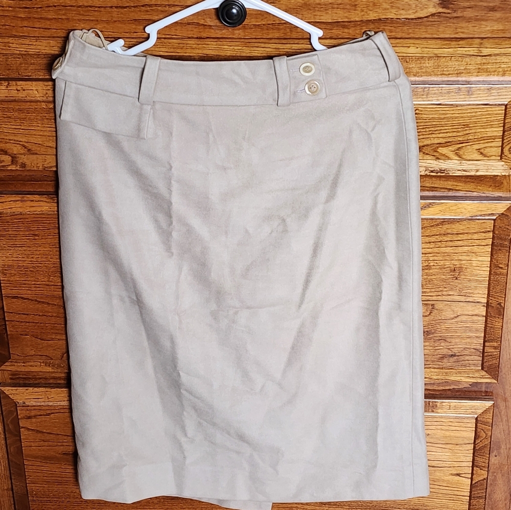 Carolina Herrera Modal cream skirt